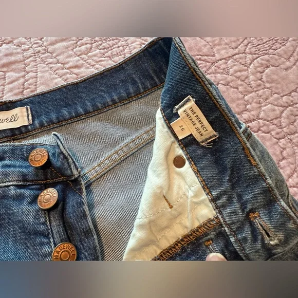 Madewell High Rise Blue Jeans - Picture 6 of 16